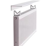 Genérico Estantería Colgante de Pared, estantería metálica iluminada de Pared, estantes flotantes Multicapa de Pared, Cubierta de radiador Flotante Blanca, diseño Modular, Tapa de Aluminio de 50 x 18