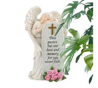 Genérico Estatua Ángel Decoración Tumba Y Oficina | Estatuillas de ángel con diseño de alas para sala de estar, dormitorio, tocador, oficina, dormitorio, apartamento