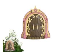 Genérico Fairy Elf Door - Mini Garden Ornament,Wooden Tree Decors Sculpture