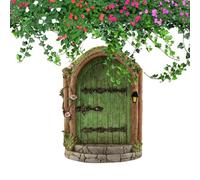 Genérico Fairy Garden Door - Miniature Elf Ornament,Wooden Tree Decoration