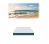 Genérico Faldón de Toldo Recto Impermeable de Repuesto para Porche Balcón Caravana, Tejido de Repuesto con Protección UV, Faldón para Toldos 250 300 330 380 400 600 cm(Green Blue,B400cm x H25cm)