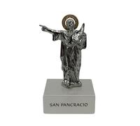 Genérico Figura San Pancracio Original Pequeña - 9cm - Marmol y Acero: Santo de la Salud, el Trabajo y la Suerte en los Negocios.
