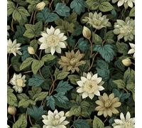 Genérico Flores Hojas Papel Pintado Autoadhesivo Estilo Boho Vintage 44x500 cm Papel de Pared Removible Impermeable Estilo Vinilo PVC Pegatina es Estante del cajón de la cubierta del rodillo A-302