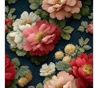Genérico Flores Hojas Papel Pintado Autoadhesivo Peonía Vintage Boho 44x1000 cm Papel de Pared Removible Impermeable Estilo Vinilo PVC Pegatina es Estante del cajón de la cubierta del rodillo A-184