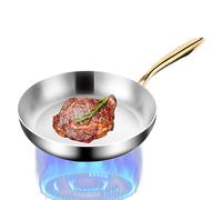 Genérico Frying Pan, Cooking Pot, 9,45 x 9,45 x 9,45 in Non Stick, Stainless Steel Build, Handle for Household Meals, Kitchen Utensils, Induction Cooker Use, Compact Size, Easy Clean