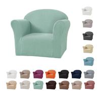 Genérico Funda de Sofá Infantil Elástica Jacquard - Funda de Sillón Mini para Niños, Funda Antideslante Lavable para Sofá Infantil y Sillón Infantil(White)