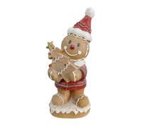 Generico Gingerbread Statues, Small Christmas Figurines, Sturdy Material, Resin Gingerbread Man Sculptures, Festive Display Ornaments for Desk, Cabinet, Mantel, Bookshelf, Window, Coffee Table