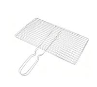 Generico Grill Basket for Steak Fish Chicken Meat Veggies Outdoor Camping Fishing Kitchen | Grilling Basket, Stainless Steel BBQ Meat Clamp | BBQ Baskets Grill Shrimp Fish Veggies Chicken