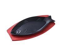 Genérico Grilling Pans - Fish Shaped Non Stick Cookware, Frying Pan for BBQ Campfire Kitchen Home Apartment Dorm Party Holiday Eggs Steak Pancakes Burgers, Breakfast Cooking Pan
