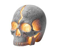 Generico Halloween Light - 10 inch Resin Skull Garden Lamp