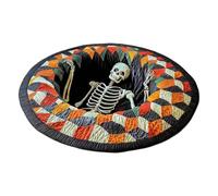 Genérico Halloween Rug Optical Illusion - Non-Slip Round Carpet Mat