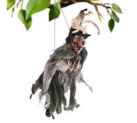 Genérico Halloween Witch Decor - Sound Activated Glowing Eyes Scary Doll