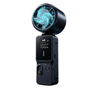 Genérico Handheld Fan Adjustable Wind Speed Rechargeable LED Display