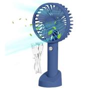 Genérico Handheld Fan Portable Mini USB Rechargeable Quiet 3 Speeds
