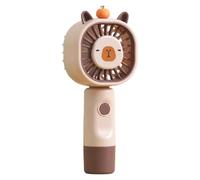 Genérico Handheld Mini Fan - Capybara USB Rechargeable Portable Fan | 5-Level Cute Handheld Cooling Fán | 6.8x5x17cm, 145g, ABS, For Picnics Camping Travel Beach Holiday