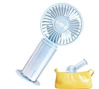 Genérico Handheld Mini Fan USB Rechargeable - Quiet 3 Speeds Adjustable