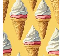 Genérico Helado Papel Pintado Autoadhesivo Dibujos Animados 44x300 cm Papel de Pared Removible Impermeable Estilo Vinilo PVC Pegatina es Estante del cajón de la cubierta del rodillo A-446