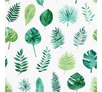 Genérico Hojas De Palma Papel Pintado Autoadhesivo Plantas Tropicales 44x1000 cm Papel de Pared Removible Impermeable Estilo Vinilo PVC Pegatina es Estante del cajón de la cubierta del rodillo A-359