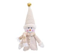 Genérico Holiday Wine Bottle Cover, Christmas Doll Design, Polyester and PP Cotton Sleeve, Champagne Bottle Decoration, 18x6x39cm, Table Party Decor