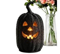 Genérico Horror Table Pumpkin Light - Black Resin Halloween Decor