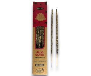 Genérico Incienso Orgánico - ULLAS - Hecho a Mano - 25gr - Hecho en India - 100% Natural - 1 cajetilla (Palo Santo) - Hostenatura