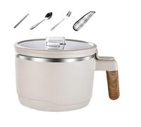 Genérico Instant Noodle Bowl, Stainless Steel Liner Microwave Noodle Pot