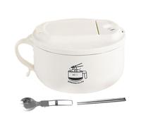 Genérico Instant Noodle Bowl with Lid - Pot | Stainless Steel Food Storage