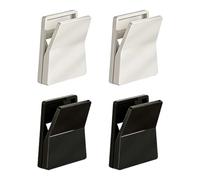 Genérico Juego de 4 ganchos de pared para ahorrar espacio, fácil de instalar, sin herramientas, Clips de pared para ahorrar espacio, ganchos para colgar superficies lisas