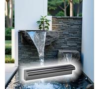 Genérico Kit de Cascada con Tubo Corrugado para Exteriores, Cascada Profesional para estanques pequeños, Piscina elevada, Fuente Personalizable de 71 cm para estanques de koi y decoración de Interior