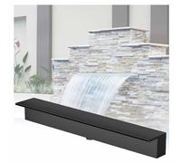 Genérico Kit de Cascada con Tubo Corrugado para Exteriores, Fuente de Cascada de Acero Inoxidable de 20 cm con caída Vertical, Ideal para Decorar estanques y Crear un Ambiente Espectacular. Accesorio