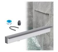 Genérico Kit de Cascada con Tubo Corrugado para Exteriores, Kit de Cascada de Acero Inoxidable para estanques y spas Exteriores - Diseño Empotrado en Pared de 20 cm. Fuente de Agua para una decoració