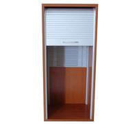 Genérico Kit de Puerta Enrollable Blanca para armarios de Cocina - Puerta Enrollable corredera de 85x90 cm para armarios y aparadores, diseño Plegable de plástico Duradero para un fácil Acc
