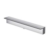 Genérico Kit de vertedero de Cascada con tubería corrugada para Exteriores, Juego de vertedero de Cascada de Acero Inoxidable 304 para estanques y Piscinas, Fuente de rebosadero de Montaje en Pared d