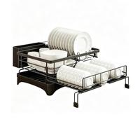 Genérico Kitchen Dish Drying Rack Expandable Counter Organizer Drain Board