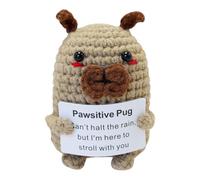 Genérico Knitted Dog, Uplifting Miniature Amigurumi, Mental Health Present