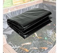 Genérico Lámina de Polietileno Negra de 4x6 m, 5x8 m y 7x10 m | Lona de plástico Impermeable, Membrana a Prueba de Humedad, Revestimiento Flexible para estanques de Peces y Jardines (32,8 x 49,2 pies