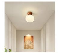 Genérico Lámpara de techo, Cream Wind Aisle Lamps Modern Simple Corridor Balcony Light Medieval Retro Log Pumpkin Ceiling(Coffee-pumpkin)