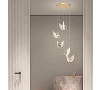 Genérico Lámpara de techo, Luces colgantes de cisne LED nórdicas, iluminación creativa lujo, lámpara colgante for mesita noche, diseño restaurante, accesorios escalera(5 heads,Warm White)