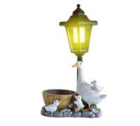 Genérico Lámpara Solar Figura de Resina Resistente UV | Maceta Luminosa Divertida Para Noche Y Terraza Para Interior, Patio, Porche, Balcón, Senderos, Jardín y Familia
