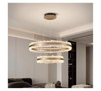Genérico Lampara techo, Modern rings dining room lamparas decoracion hogar modern smart Pendant lights lamp decoration salon Chandeliers for(60 40cm,Remote)