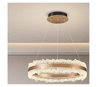 Genérico Lampara techo, Modern rings dining room lamparas decoracion hogar modern smart Pendant lights lamp decoration salon Chandeliers for(50cm,Remote)