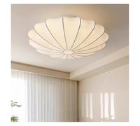 Genérico Lámparas de araña, Nordic Style Silk Round Ceiling Lamp Creative LED Lustre Light for Living Room Bedroom Bar Home Decor Lighting(D40cm,Changeable)