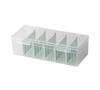 Genérico Large Card Storage Box, Note Desktop Organizer, 23.5x9.5x6.8cm ABS Case with Durable Material, Flash Card Box, Organizer with Compact Design, Desktop Storage for Home and Office