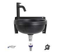 Genérico Lavabo Manual | Lavabo Semi-Circular - Para Restaurante, Hogar, Cuarto de Baño, Lavadero, Cocina, Café, Restaurante, Hotel