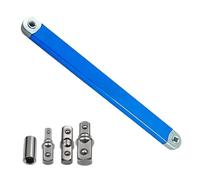 Genérico Low Profile Extension Wrench - 3/8 Inch Drive Offset Ratchet Spanner, Hand Tool Tight Space Linkage, Manual Automotive Engine Clearance Adapter, DIY Garage Fastener Spinner | For Mechanics