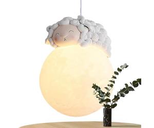 Genérico Luces colgantes, lámpara colgante,Linda lámpara de noche lámpara de dormitorio - Iluminación colgante redonda, lámparas de bola blanca como la leche, lámpara pequeña para cocina, dormitorio