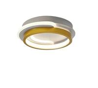 Genérico Luces colgantes, Nordic Living Room Bedroom Ceiling Light Modern Entrance Lamp Main Lights Simple Balcony Aisle(A round golden)