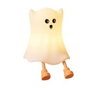 Genérico Luces Fantasmas Pequeño y Lindo Decoración de Oficina de Silicona | Divertida decoración luminosa para mesita de noche, dormitorio, biblioteca, mesita de noche, buffet, salón, entrada, fiesta