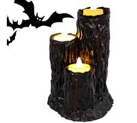 Genérico Luces LED Halloween Troncos De Árbol Con Resina LED Sin Llama