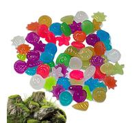 Genérico Luminous Landscaping Rocks, Glowing Resin Pebbles, Waterproof Stones with Radiant Finish, Colorful Decorative Kit, Vibrant Style with Nighttime Effect, Pathway Decor for Backyard Garden